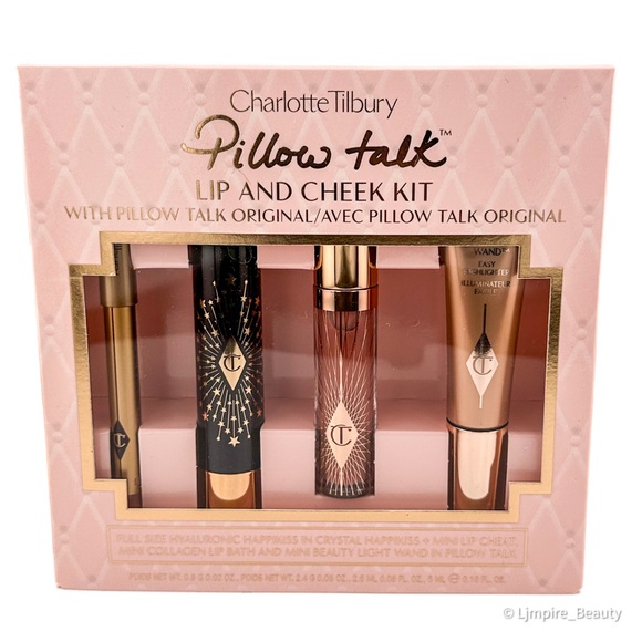 🆕 CHARLOTTE TILBURY Pillow Talk Iconic Lip and Cheek Secrets Set - Original NIB - Picture 2 of 8
